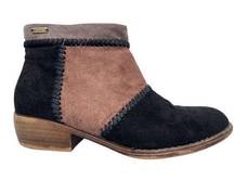 Roxy Devlin Patchwork Suede Booties Size 7.5