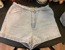 High Waisted Jean Shorts 