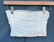 Under It All Mesh Bandeau White Size Medium