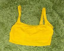 Xhilaration  Yellow Rubbed Swimsuit Top