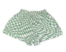 Green Checkered Shorts