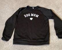 Women’s Black Dog Mom Sweater Size L