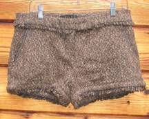 NWT Brown Black Tweed Shorts