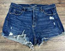 High Rise Jean Shorts