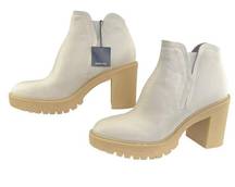 Dolce Vita Cache H20 Boots Ivory Size 9.5 Ankle Booties Platform Waterproof Boho