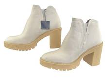 Dolce Vita Cache H20 Boots Ivory Size 11 Ankle Booties Platform Waterproof Boho