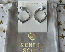 Kendra Scott Silver tone Hoop earrings new