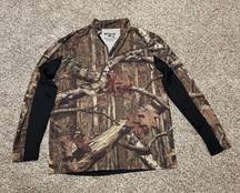 Camo Sweatshirt Quarter Zip 