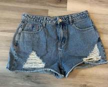 Kittenish M Distressed Denim Shorts