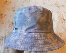 Blue and white tie dye  bucket hat