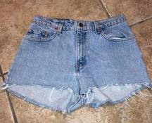 Levi’s  550 Cut off Shorts Size 28