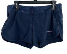 Patagonia  Navy Blue Womens Strider Shorts Size Medium