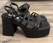 Black Chunky Heel