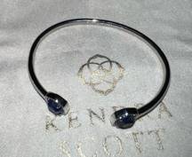 Kendra Scott Silver and Blue Lapis cuff bracelet