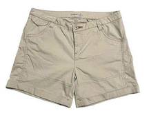 Toad & Co Summitline Hiking Shorts Khaki Tan Women's Size 4 Outdoor 5" Inseam