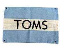 NWT TOMS Shoes Canvas Dust Bag Cloth Drawstring One for One - Sz 9.5" X 14"