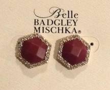 STONE STUD EARRINGS