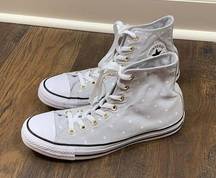 Converse  All Stars Polka Dot Gray/White High-Top Sneakers