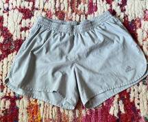 Adidas Energy Running 4" Shorts Women's Small Grey Attached Brief Liner