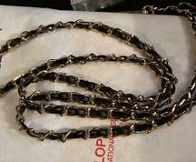 New Black & Gold 47" Bag Chain Convert any wallet into a crossbody