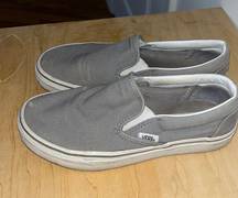 Gray Slip Ons