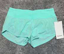 Lululemon NWT  Speed Up LR Short 2.5" *Toothpaste