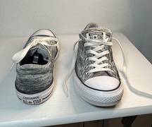 Converse  Chuck Taylor All Star Low Top Womens 10 Black White Gray Shoe