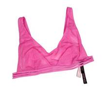 Bright Neon Pink Very Sexy Mesh Victoria's Secret Bra Large