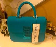 NWT DIANE GILMAN TEAL GREEN HANDBAG