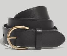 Madewell  Black Gold Perfect Leather Belt