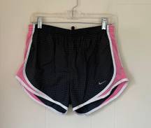 Nike Dri Fit running shorts lined black pink athletic women’s size small