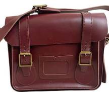 Dr Martens 11 Inch Satchel in Oxblood purse  Dr. MartenS LEATHER RARE!!