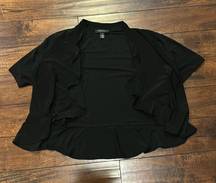 NWOT R&M Richard’s black short sleeve cardigan