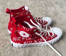 Converse High Hightops Not A Chuck Red Sneakers Shoes Women’s 11.5 New