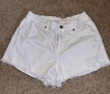 American Eagle Outfitters White Jean Shorts