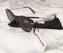 ELIZABETH & JAMES Wright 53mm Cat Eye Tortoise Sunglasses