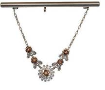 Love Culture Gold Tone Metal Flower Necklace