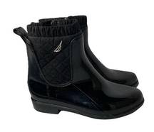 Nautica  Sherlyn Womens Ankle Stringer Rubber Quilted Rain Boots Size 8 FU4340