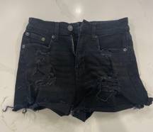 Aeropostale Mom Short in Black