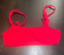 Xhilaration Target red knot bikini top