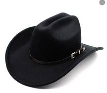 Vintage Western Cowboy Hat For Men's Gentleman Lady Jazz Cowgirl