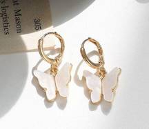 Butterfly Huggie Earrings