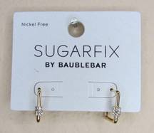 Sugarfix by BaubleBar Crystal Charm Huggie Hoop Earrings - Gold