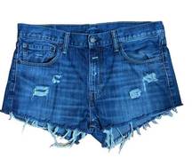 Levi Strauss & CO. Levi's 527 Upcycled Distressed Denim Cutoff Shorts‎ Size 36