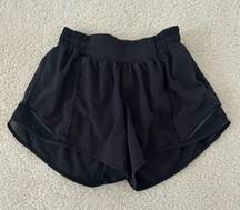 Lululemon Hotty Hot Shorts 4” In Black