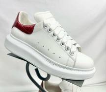 Alexander McQueen White & Red Larry Sneakers Size Eu. 36/ US Women’s 6