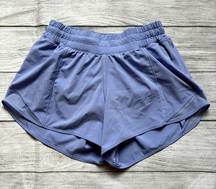 Lululemon  Hotty Hot Short II Long 4" Hydrangea Blue Women Size 4