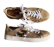 Jack Rogers  Embellished Sneakers Womens‎ Size 9.5 M Boho Gold Multicolor