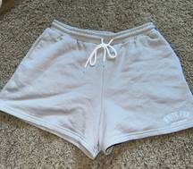 Women’s White Fox Sweatshorts