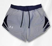 Under Armour UA Loose Fit Running Shorts Women's Size Small - Gray/Blue